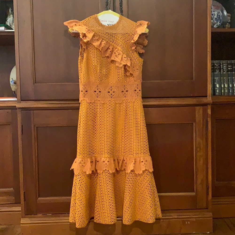 Sailor mixed embroidery dress